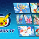The Pokémon TV logo featuring Pikachu's face in a TV set is shown on the left hand side, with images from several episodes compiled on the right.
